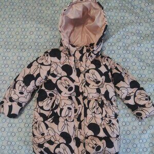 H&M Disney Mickey Mouse Pink girls Jacket Sz 4